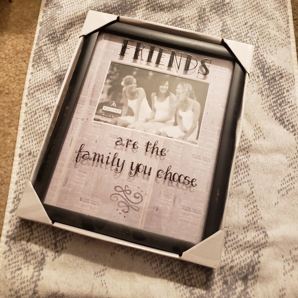 Malden, "Friends are the Family we Choose" 11 X 9 Decor Picture Frame, NWT
